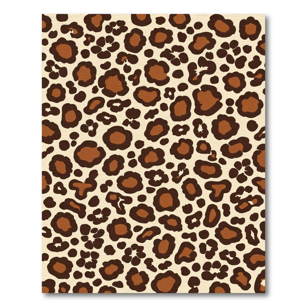 Brown Cream Leopard Spots Rug