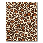 Brown Cream Leopard Spots Rug