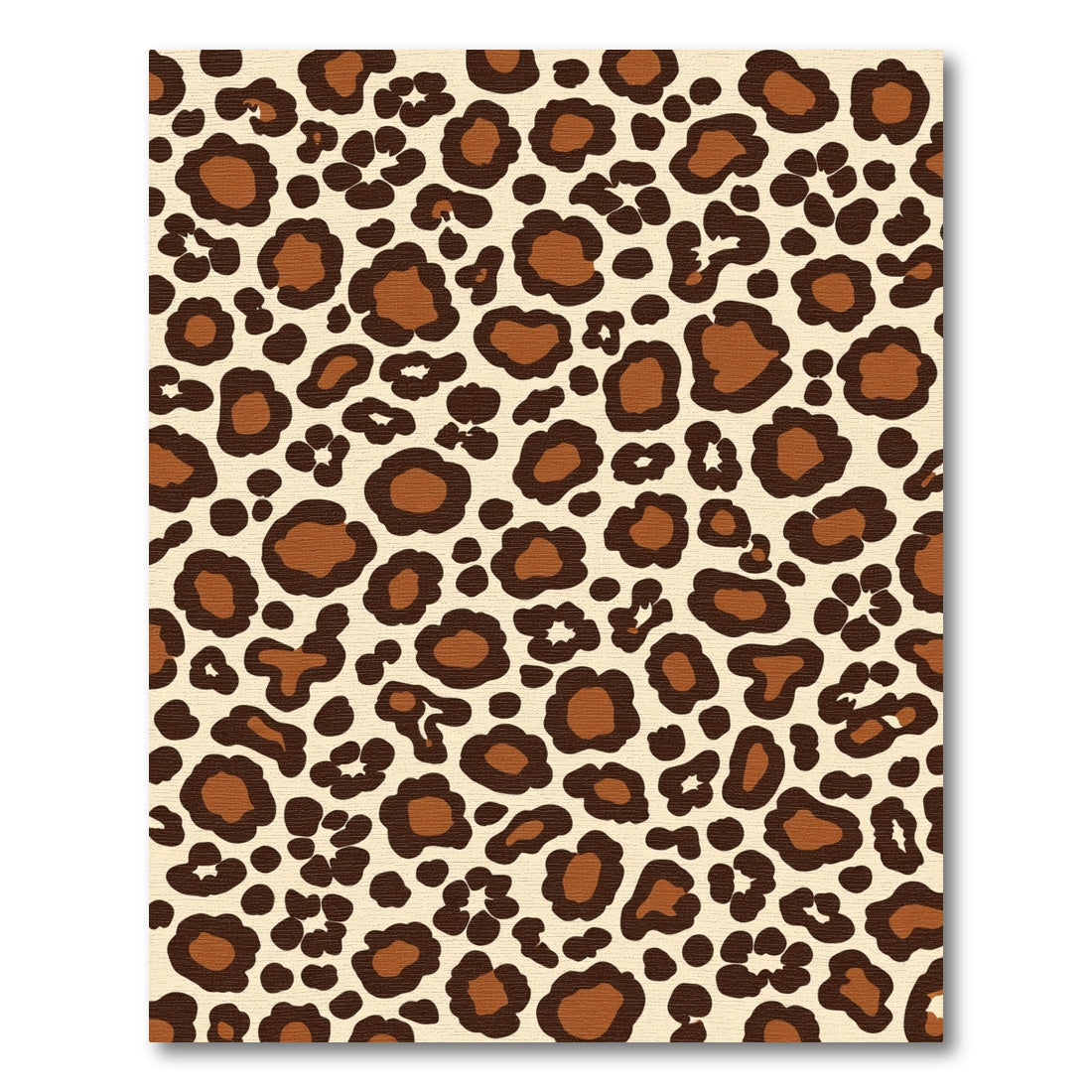 Brown Cream Leopard Spots Rug