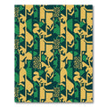Bold Yellow Green Abstract Figures Rug