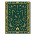 Emerald Tiger Floral Celtic Border Rug