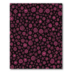 Hot Pink Floral Scatter Rug
