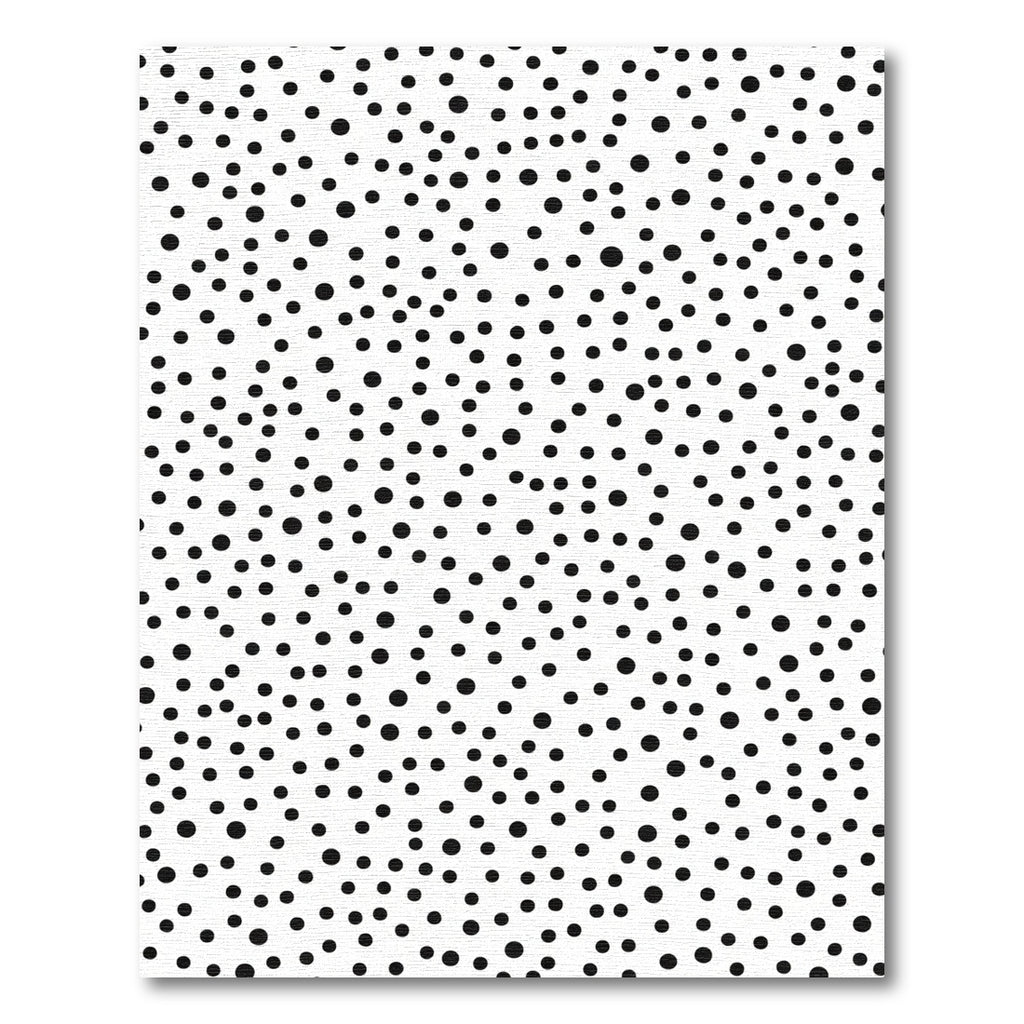 Black White Random Dot Scatter Rug