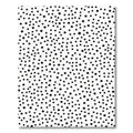 Black White Random Dot Scatter Rug