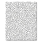 Black White Random Dot Scatter Rug
