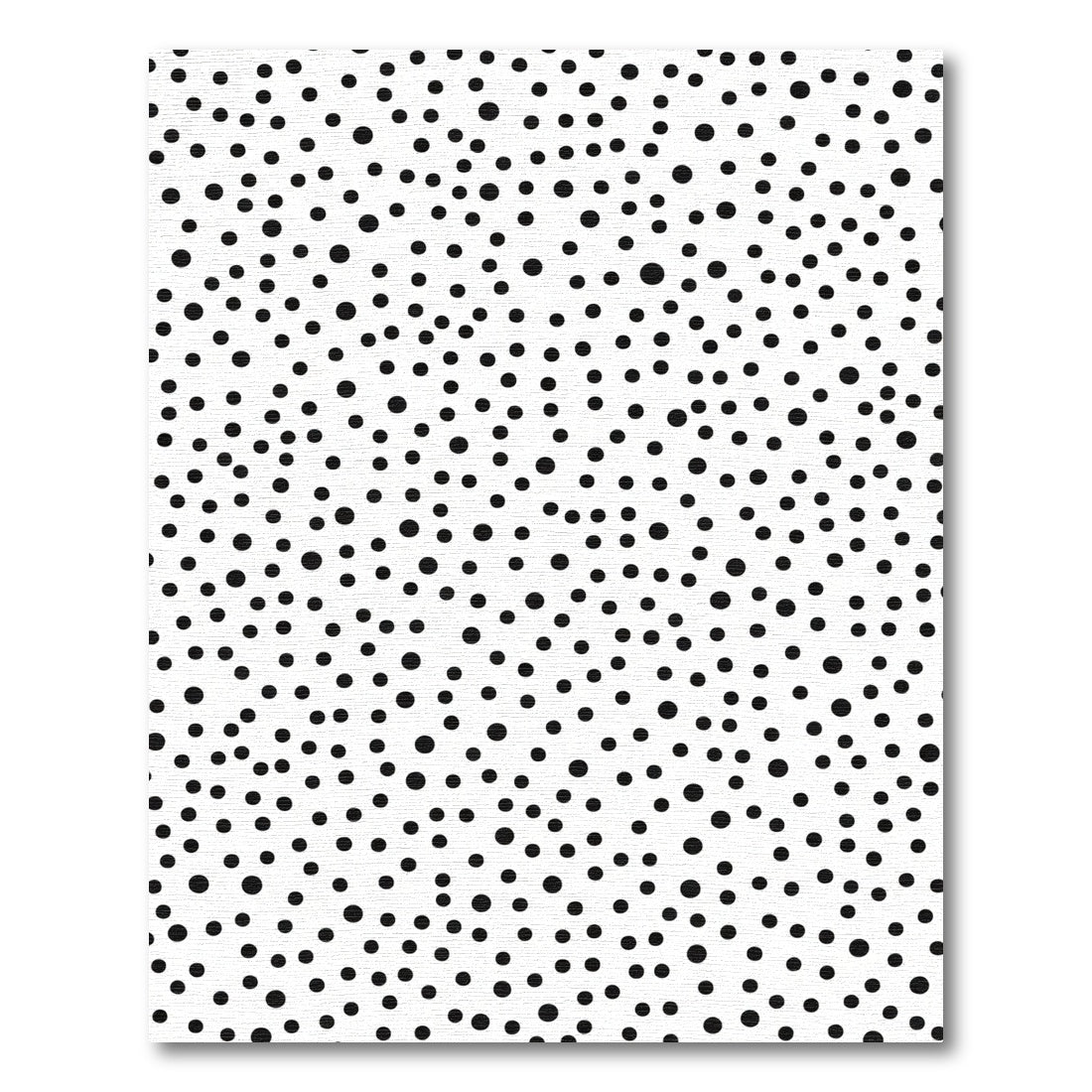 Black White Random Dot Scatter Rug