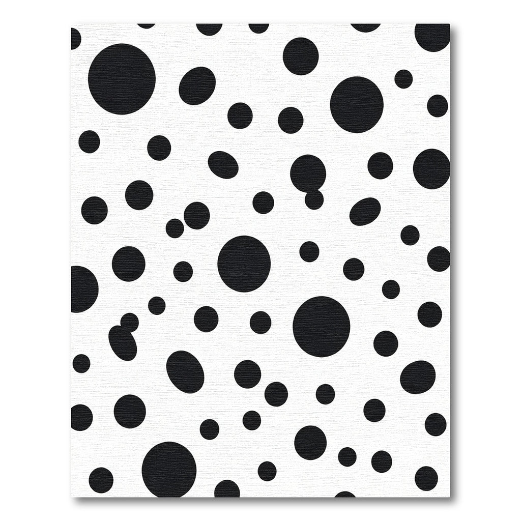 Black and White Polka Dot Scatter Rug