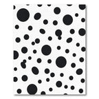 Black and White Polka Dot Scatter Rug