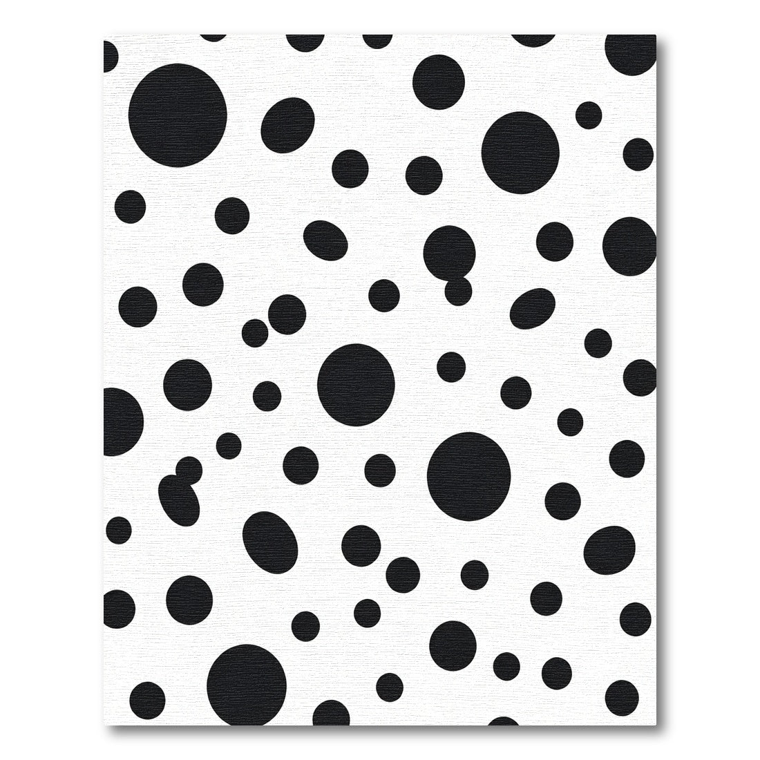 Black and White Polka Dot Scatter Rug