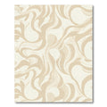 Cream Swirl Abstract Flow Rug