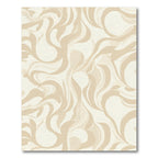 Cream Swirl Abstract Flow Rug