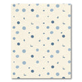 Blue Polka Dot Bird Scatter Rug