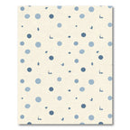 Blue Polka Dot Bird Scatter Rug