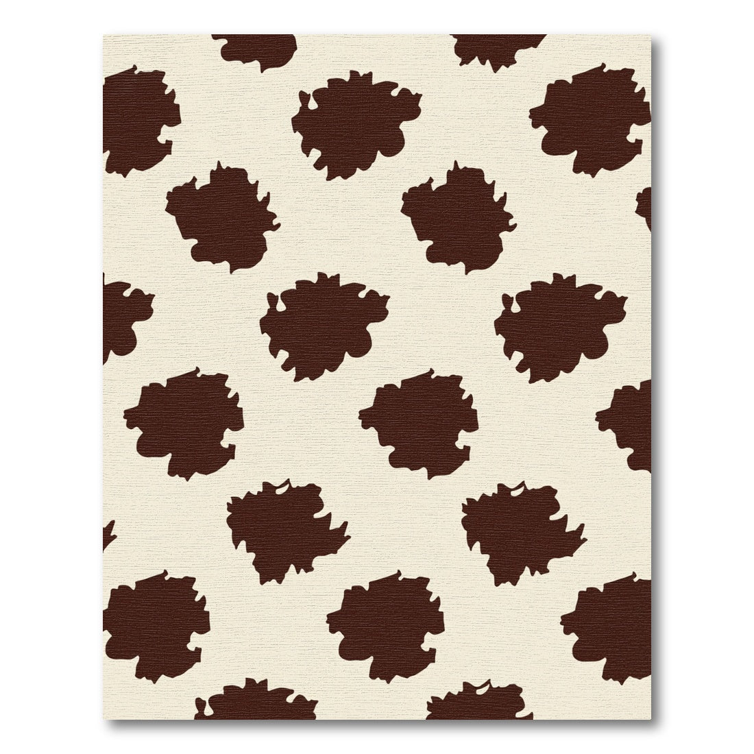 Brown Beige Blotches Contemporary Rug