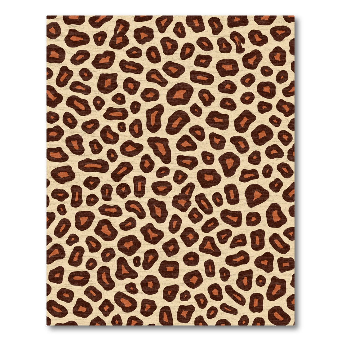 Bold Leopard Spots Animal Print Rug