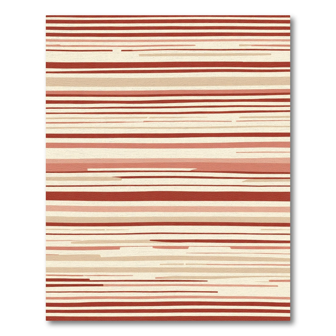 Warm Striped Abstract Lines Rug