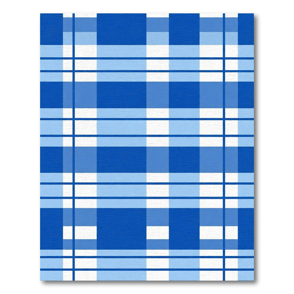 Classic Blue Buffalo Check Grid Rug