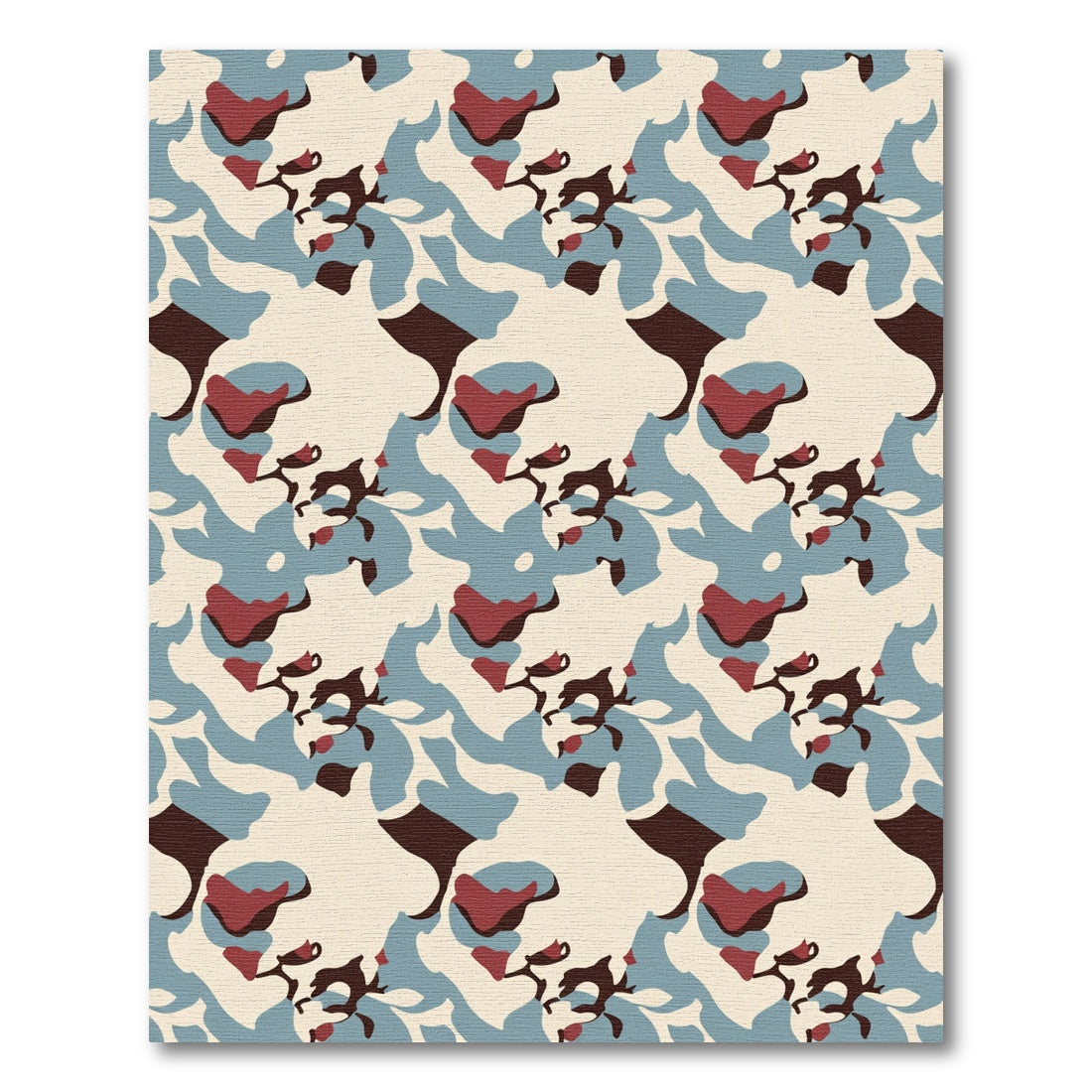 Desert Camo Abstract Organic Shapes Rug