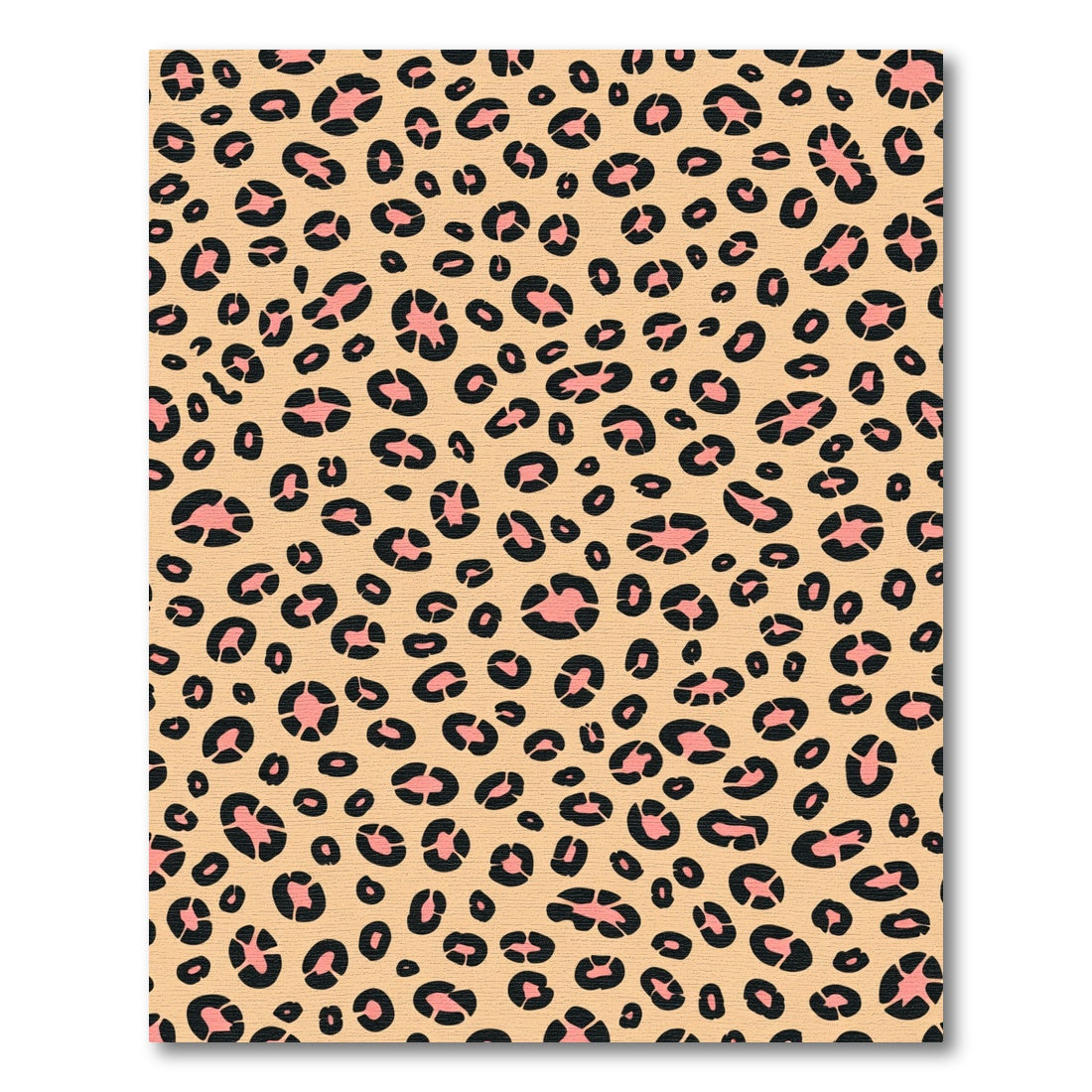 Peachy Pink Leopard Spots Rug