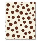 Creamy Brown Polka Dot Rug