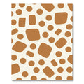 Earthy Orange Abstract Spots Rug