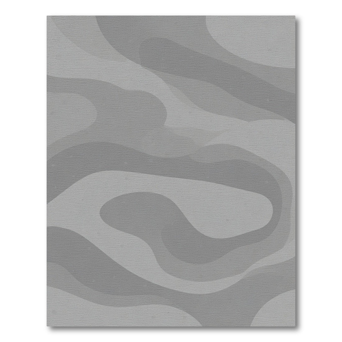 Shaded Gray Fluid Waves Rug