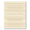 Muted Cream Geometric Horizontal Stripe Rug