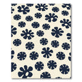 Navy Blossom Cream Field Rug