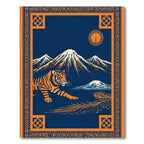 Orange Tiger Mountain Nightscape Rug