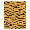 Bold Orange Black Tiger Stripes Rug