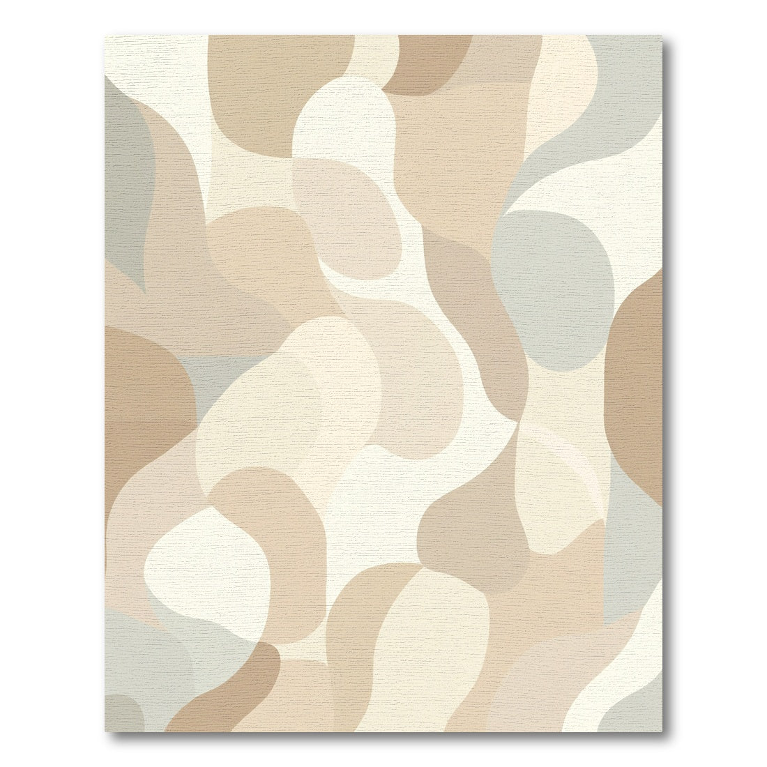 Neutral Organic Flow Abstract Rug