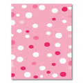 Pink White Crimson Polka Dot Rug