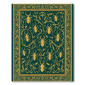 Emerald Gold Beetle Vine Art Rug