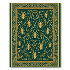 Emerald Gold Beetle Vine Art Rug