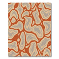 Terracotta Grey Organic Flow Rug