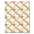 Tan and Cream Abstract Lattice Rug