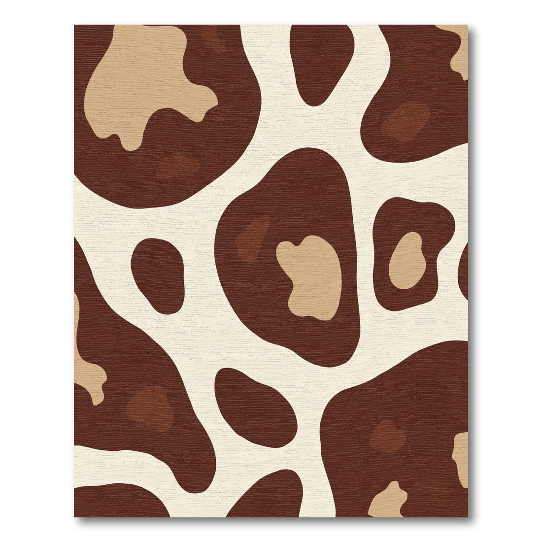 Brown Beige Abstract Spots Rug