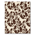 Cream Brown Organic Splatter Rug