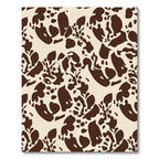 Cream Brown Organic Splatter Rug