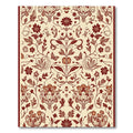 Maroon Floral Butterfly Meadow Rug