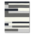 Abstract Monochrome Horizontal Blocks Rug
