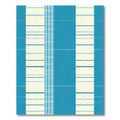 Aqua Blue Stripe Plaid Composite Rug