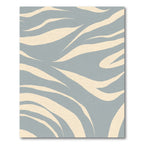 Pale Cream Abstract Animal Stripe Rug