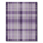 Lavender Hues Plaid Squares Rug