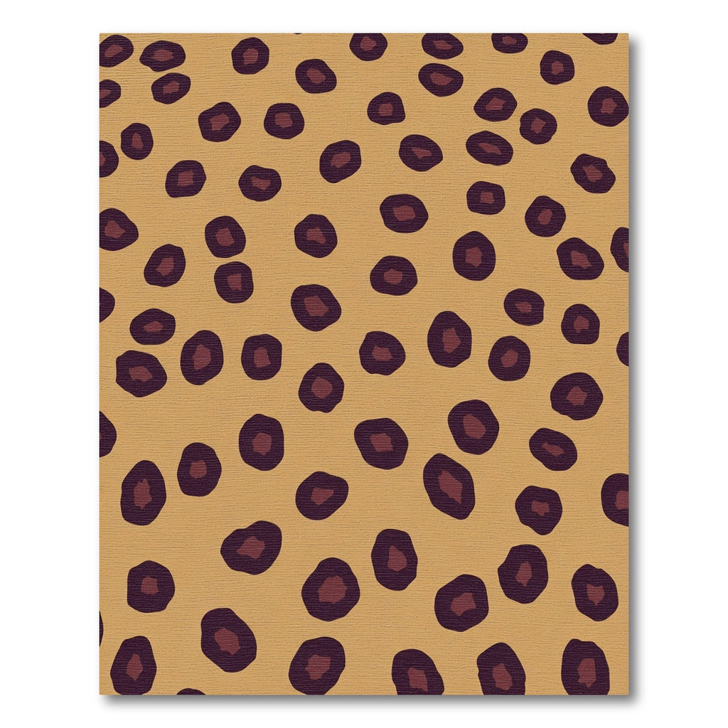 Golden Brown Leopard Spot Rug