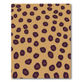 Golden Brown Leopard Spot Rug