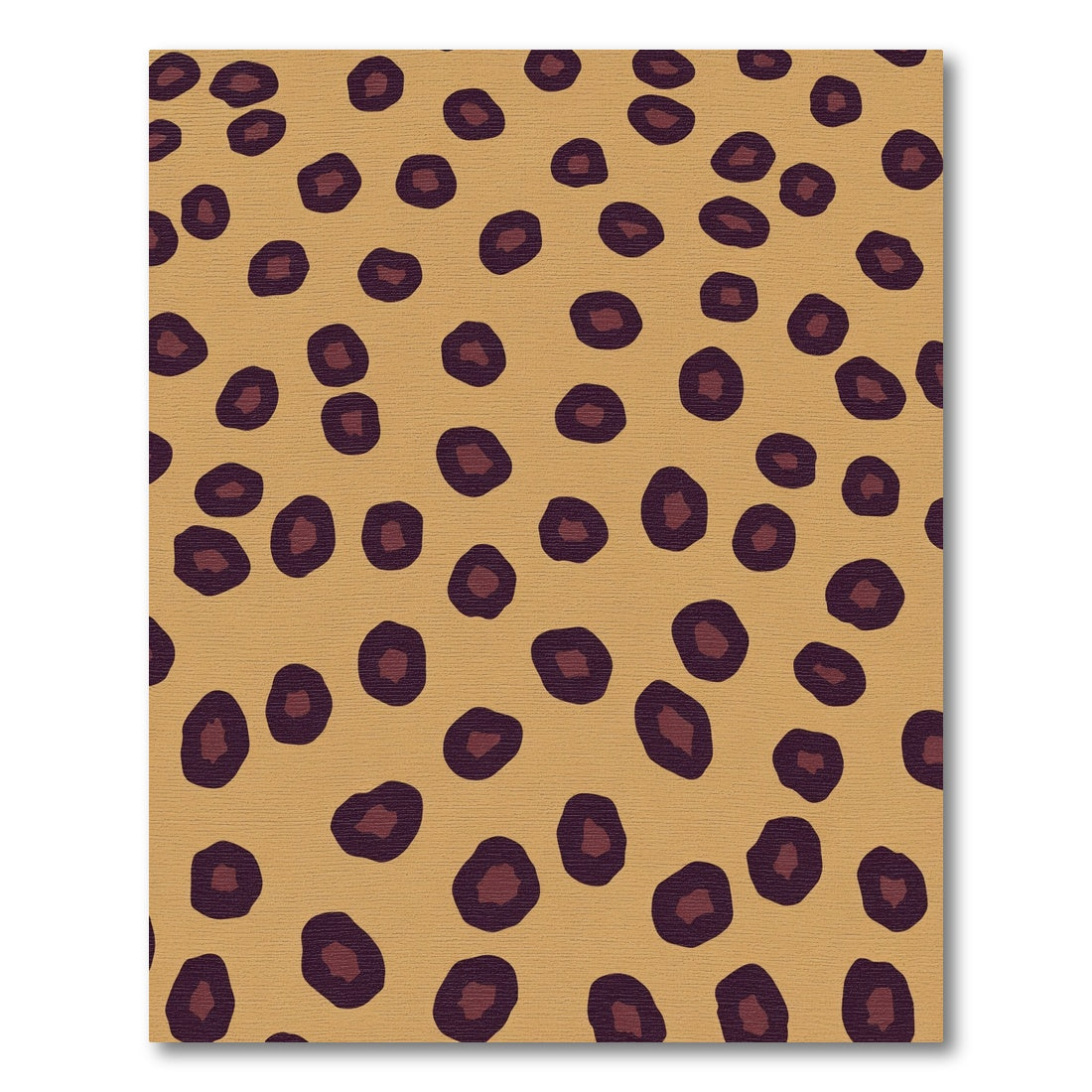 Golden Brown Leopard Spot Rug