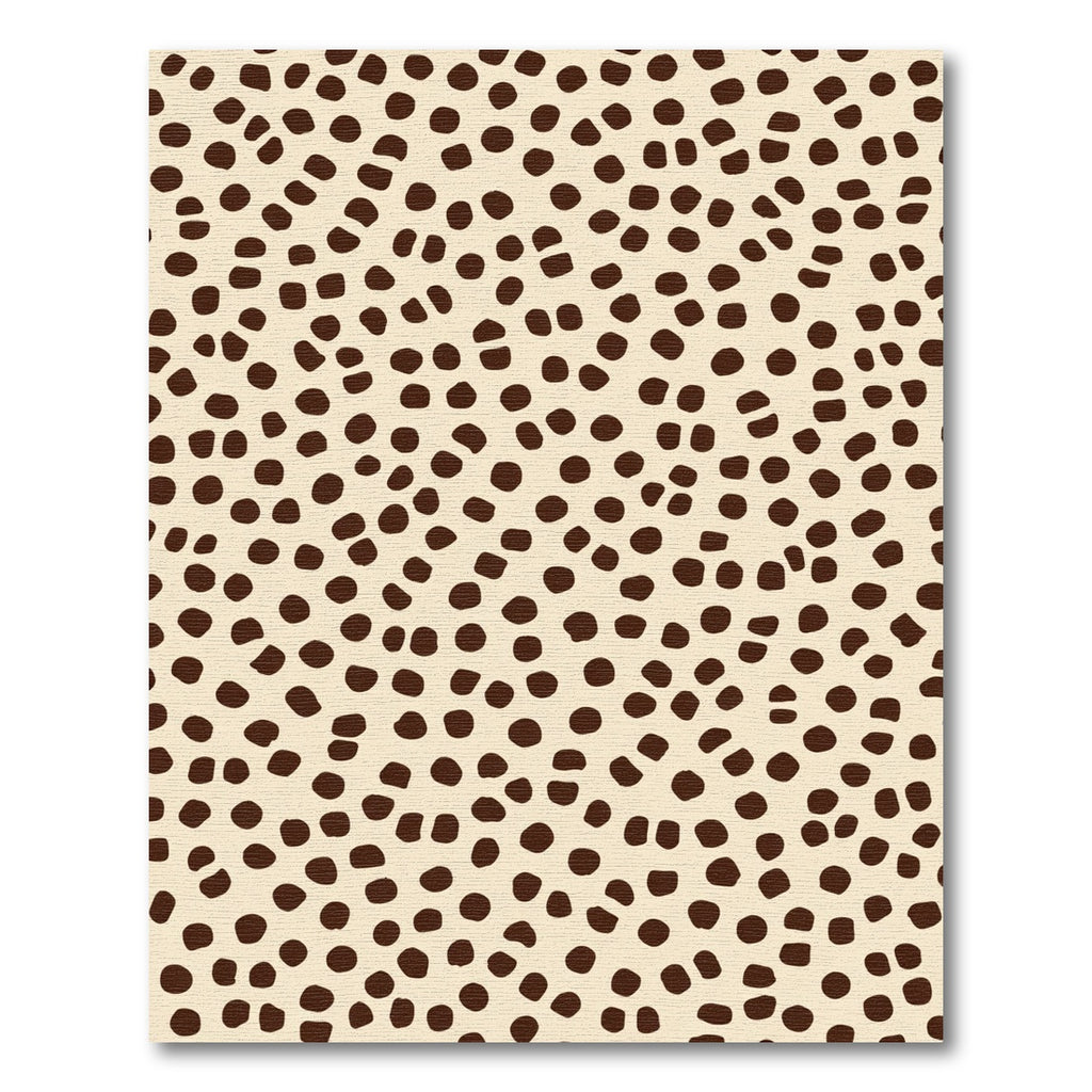 Brown Spots Cream Background Rug
