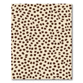 Brown Spots Cream Background Rug