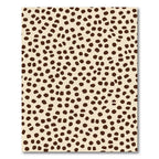Brown Spots Cream Background Rug